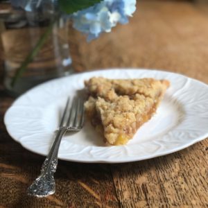 Peach Crumble Pie