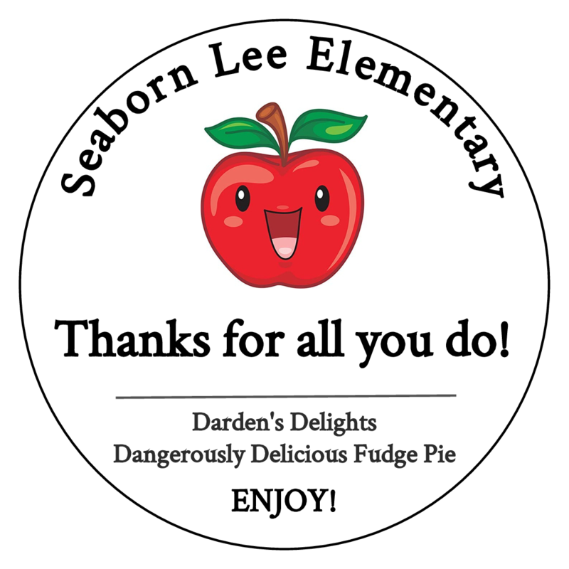 Label: Seaborn Lee Elementary. Thanks for all you do!