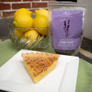 lemon lavender chess pie